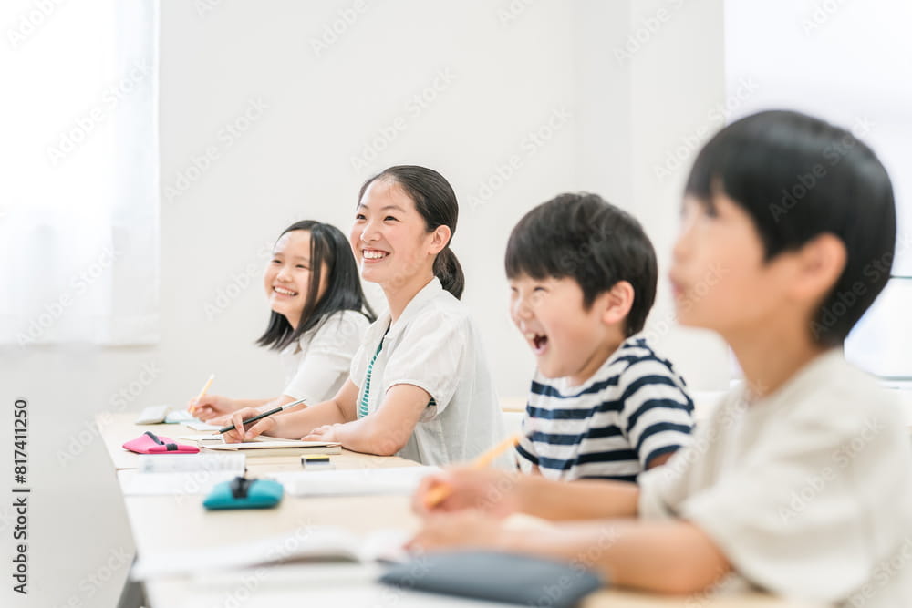 中高一貫校の学習風景
