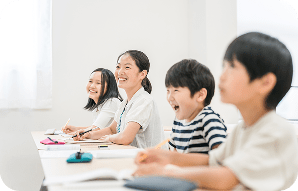 中1から記述力に重きを置いた指導の様子